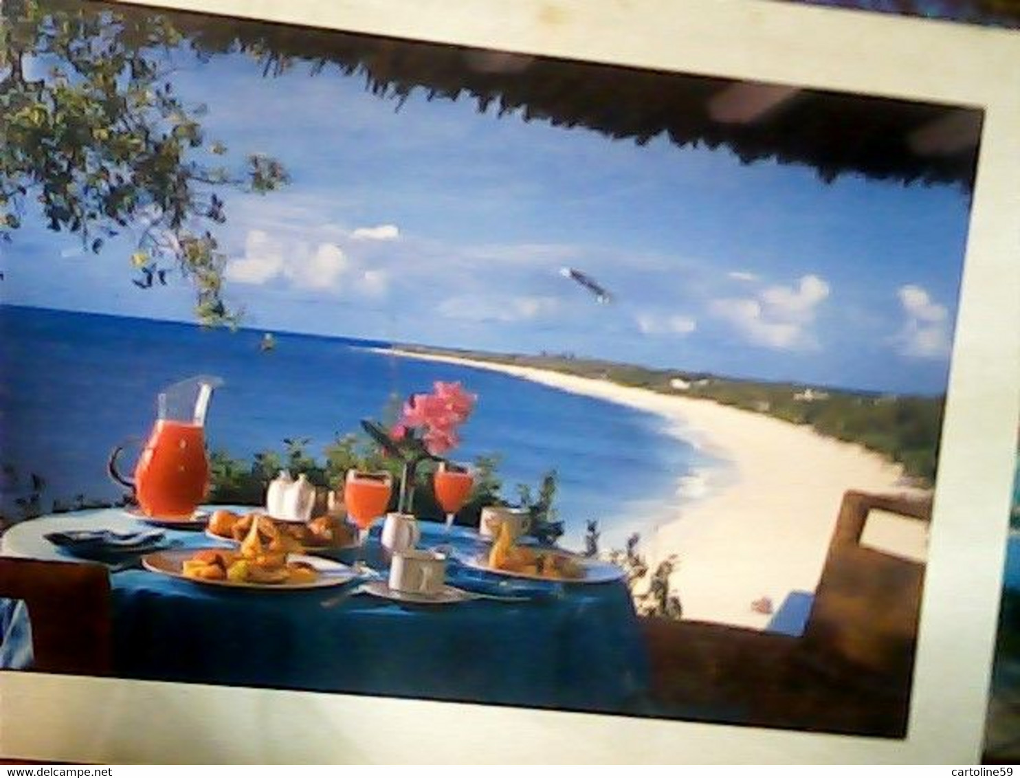 Guadeloupe SAINT ST MARTIN ST MAARTEN : La Samanna Restaurant Hotel VB1996 STAMP TIMBRE SELLO 2,80F TAX JF8322 - Saint Martin