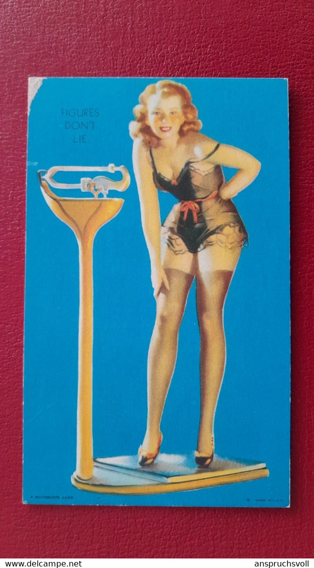 CPA - PIN UPS - FEMMES - A MUTOSCOPE CARD - Figures Don't Lie - Pin-Ups