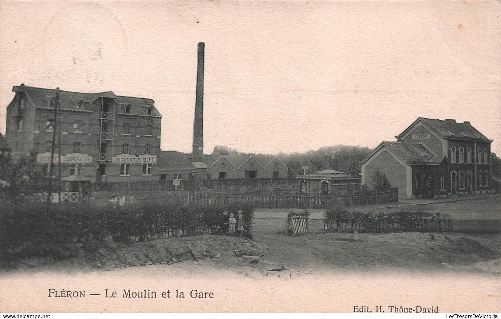 BELGIQUE - Fleron - Le Moulin Et La Gare - Edit Thone David - Carte Postale Ancienne - - Fléron