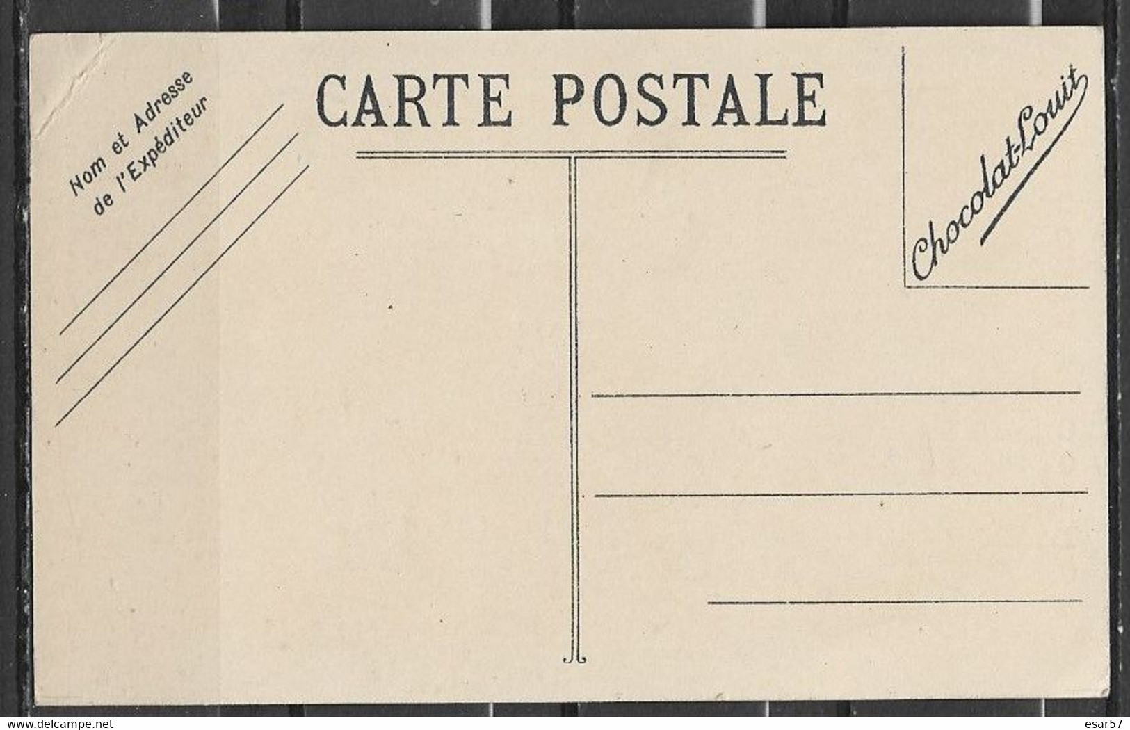 CHROMO Carte Postale Chocolat Louit Histoire Héros Français N° 7  Linois - Louit