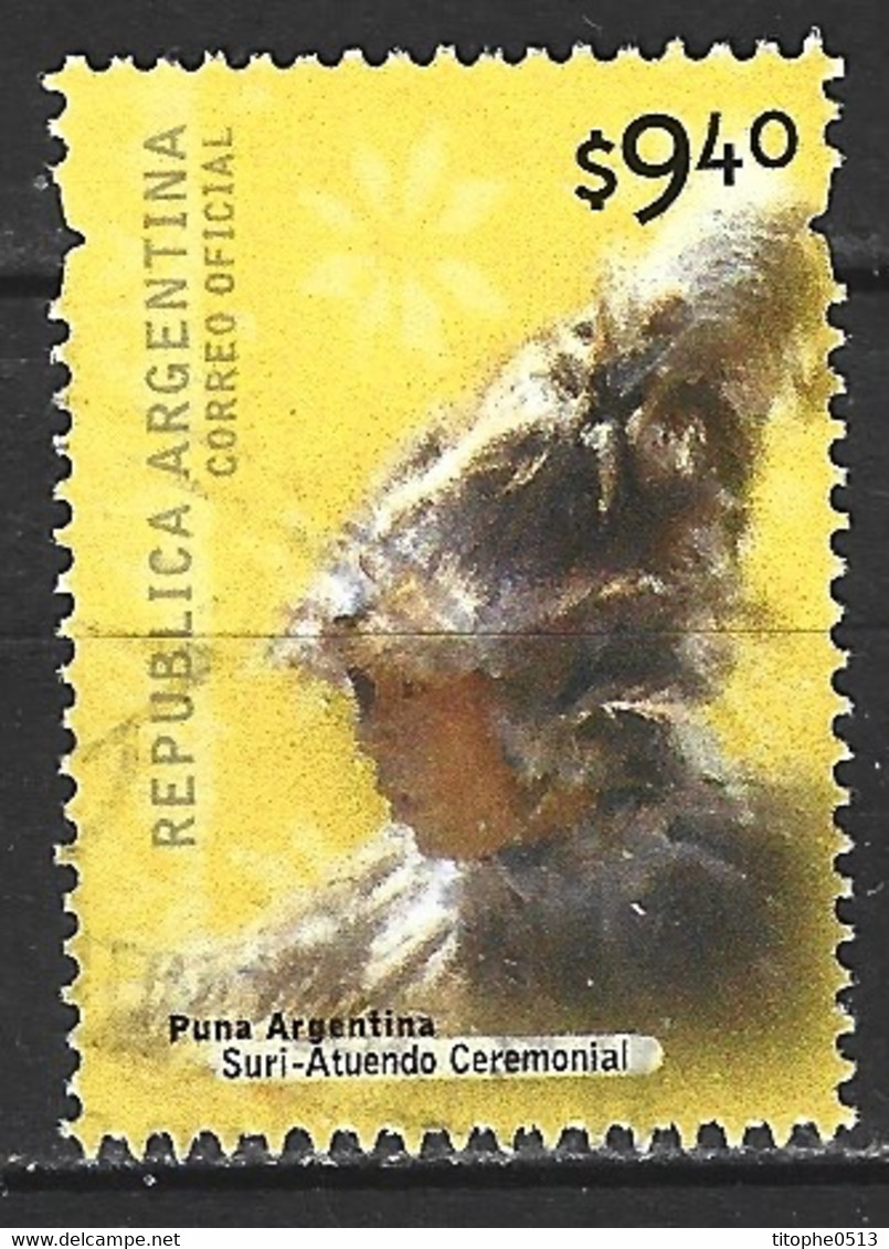 ARGENTINE. N°2212 Oblitéré De 2000. Coiffure Cérémoniale. - Used Stamps