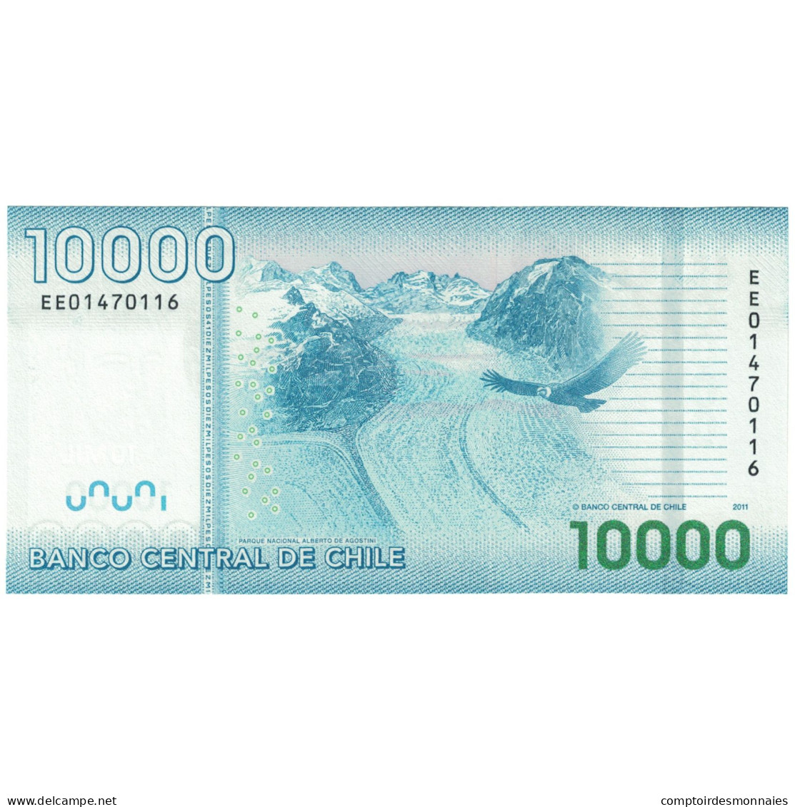 Billet, Chili, 10,000 Pesos, 2011, KM:164, NEUF - Chile