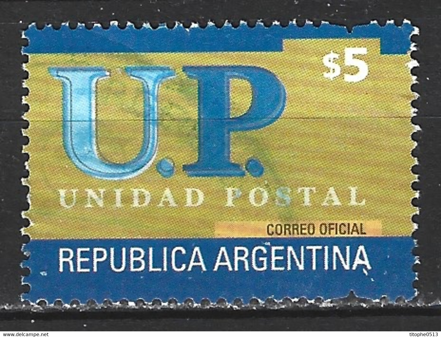 ARGENTINE. N°2210H Oblitéré De 2002. Unité Postale. - Used Stamps