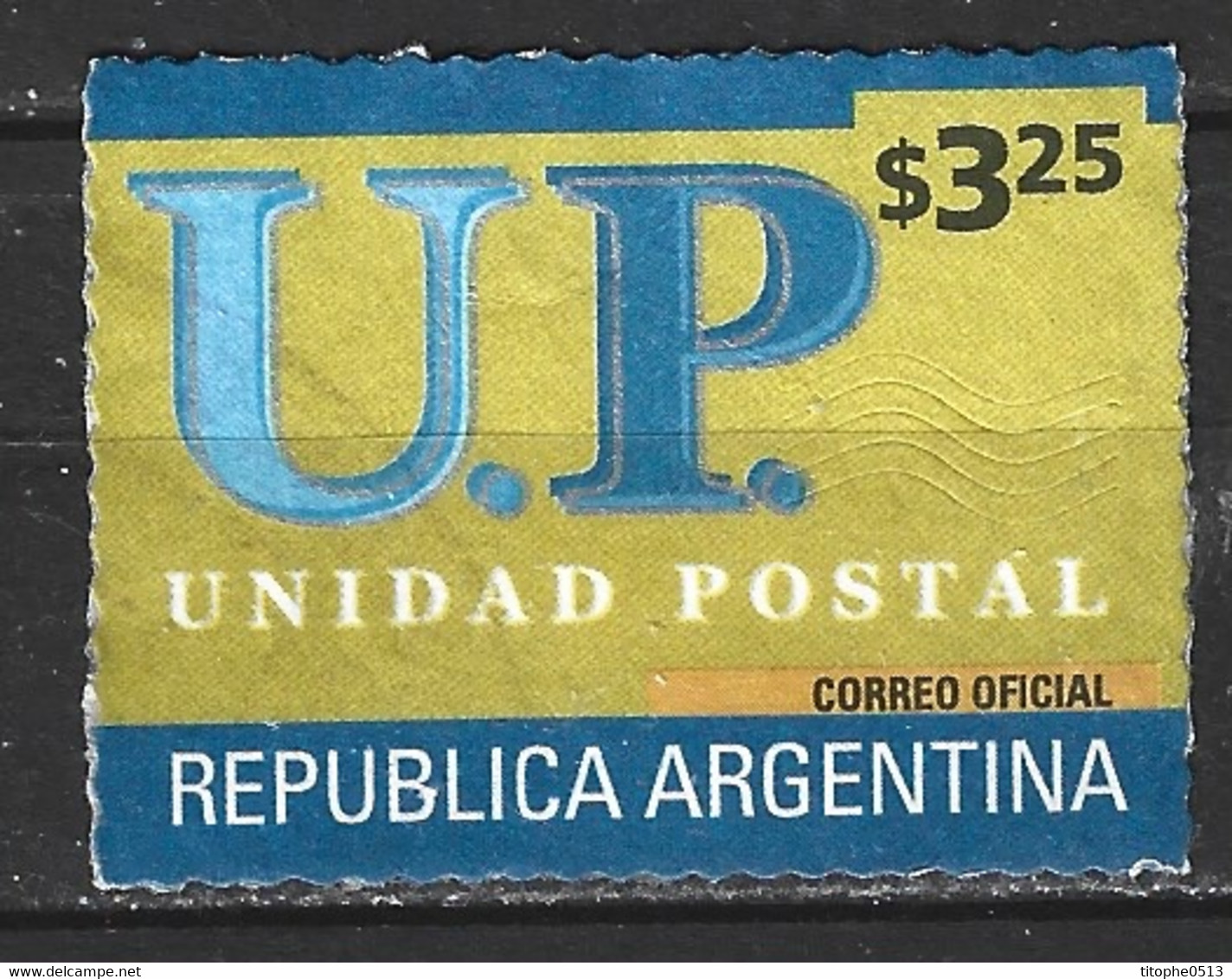 ARGENTINE. N°2227F Oblitéré De 2001. Unité Postale. - Oblitérés