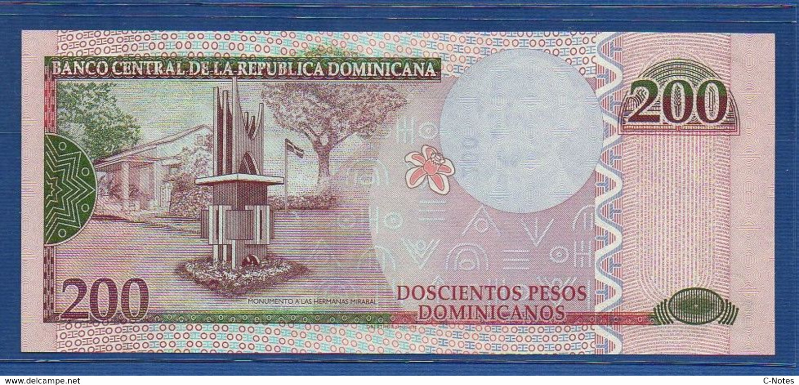 DOMINICAN REPUBLIC - P.185 – 200 Pesos 2013 UNC, Serie CQ 1097357 - Dominikanische Rep.