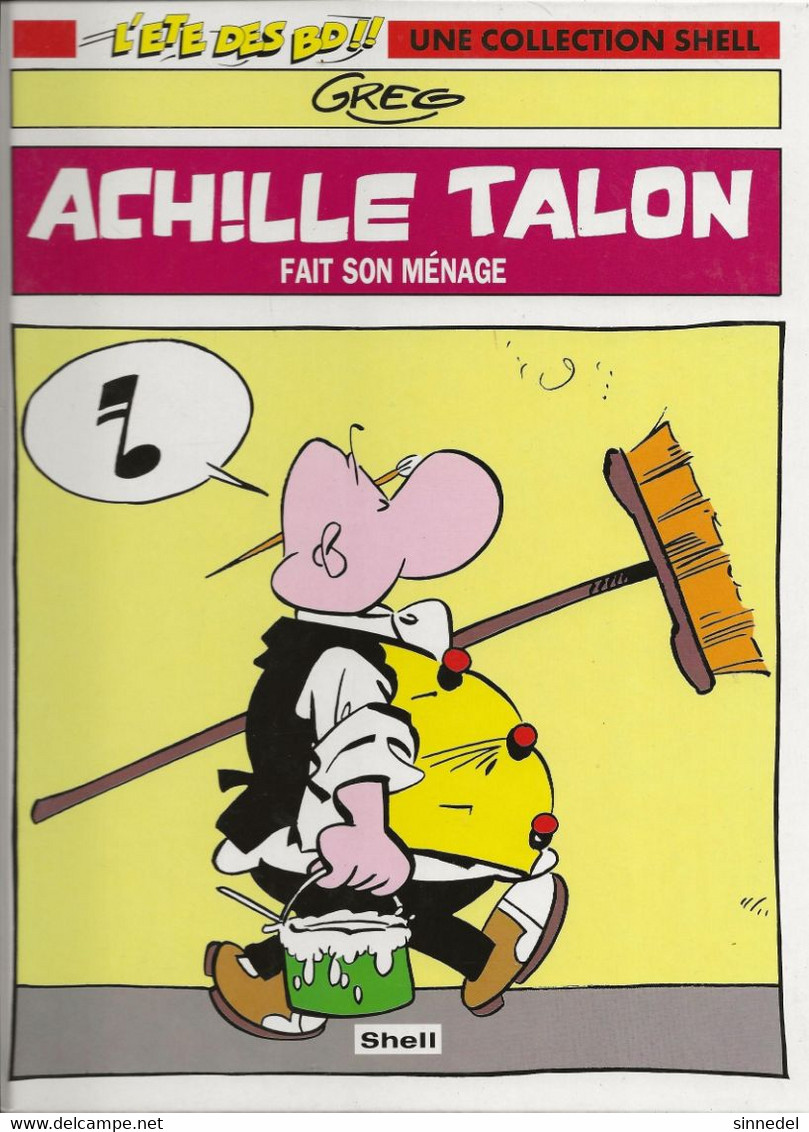 ACHILLE TALON FAIT SON MENAGE PUBLICITE SHELL RIGIDE EDITION DARGAUD - Achille Talon