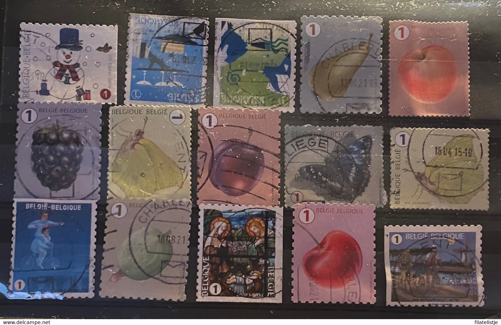 België 15 Moderne Zegels Afgestempeld Aan 10 Cent Per Zegel - Used Stamps