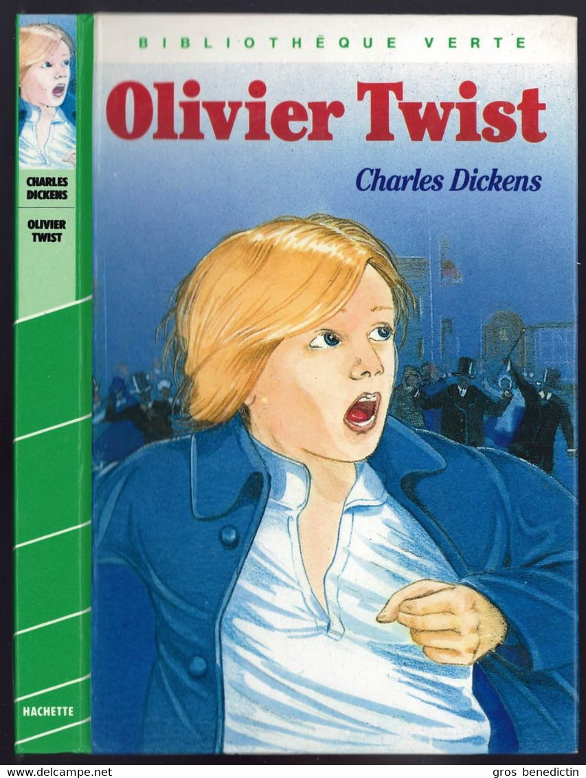 Hachette - Bibliothèque Verte - Charles Dickens - "Olivier Twist" - 1983 - #Ben&VteNewSolo - Bibliotheque Verte