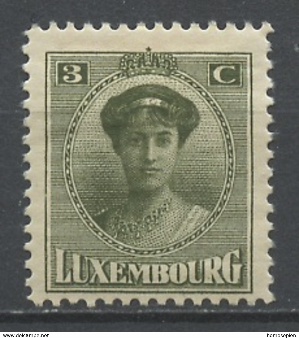 Luxembourg - Luxemburg 1921-22 Y&T N°120 - Michel N°123 * - 3c Grande Duchesse Charlotte - 1921-27 Charlotte Front Side