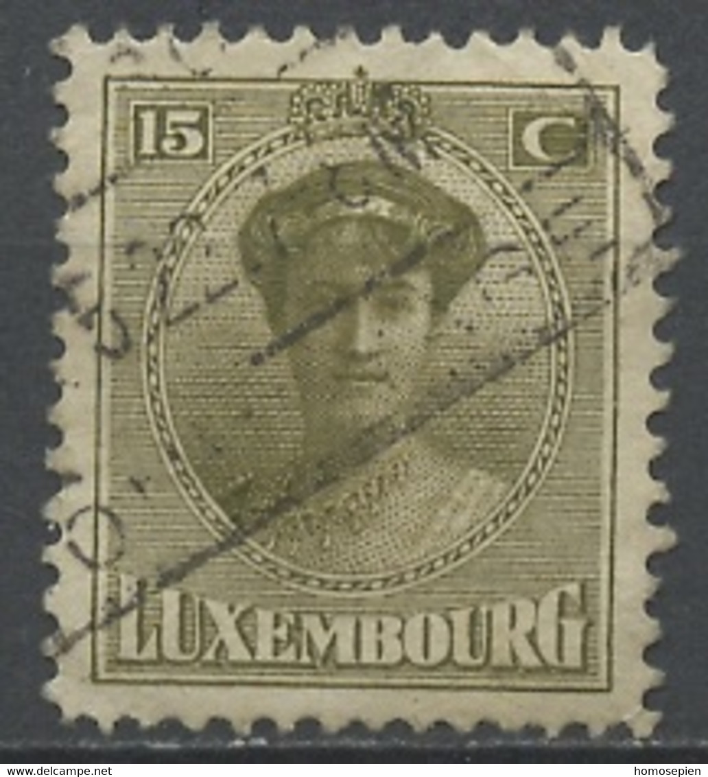 Luxembourg - Luxemburg 1921-22 Y&T N°124 - Michel N°126 (o) - 15c Grande Duchesse Charlotte - 1921-27 Charlotte Frontansicht