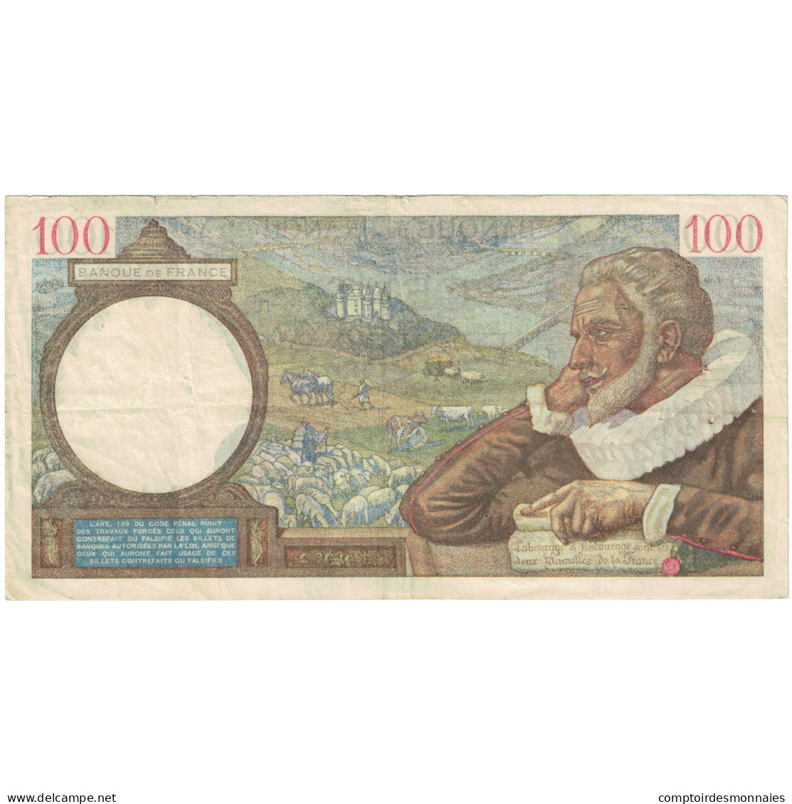 France, 100 Francs, Sully, 1939, X.3227, TTB, Fayette:26.11, KM:94 - 100 F 1939-1942 ''Sully''