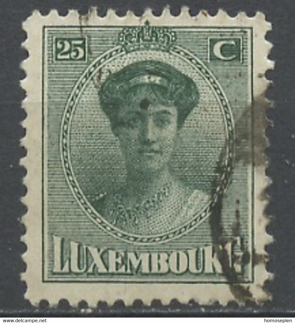 Luxembourg - Luxemburg 1921-22 Y&T N°126 - Michel N°128 (o) - 25c Grande Duchesse Charlotte - 1921-27 Charlotte Frontansicht