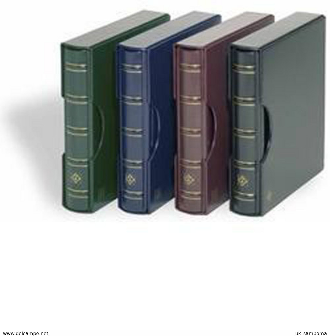 Turn-bar Binder PERFECT DP, In Classic Design With Slipcase, Blue - Large Format, Black Pages