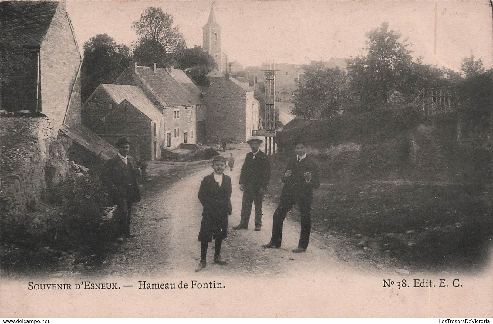 BELGIQUE - Souvenir D'esneux - Hameau De Fontin - Carte Postale Ancienne - - Esneux