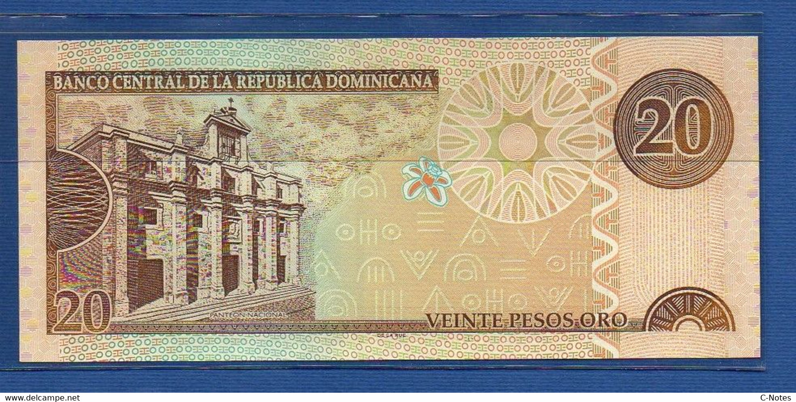 DOMINICAN REPUBLIC - P.169b – 20 Pesos Oro 2002 UNC, Serie GB 831956 - Dominicaine