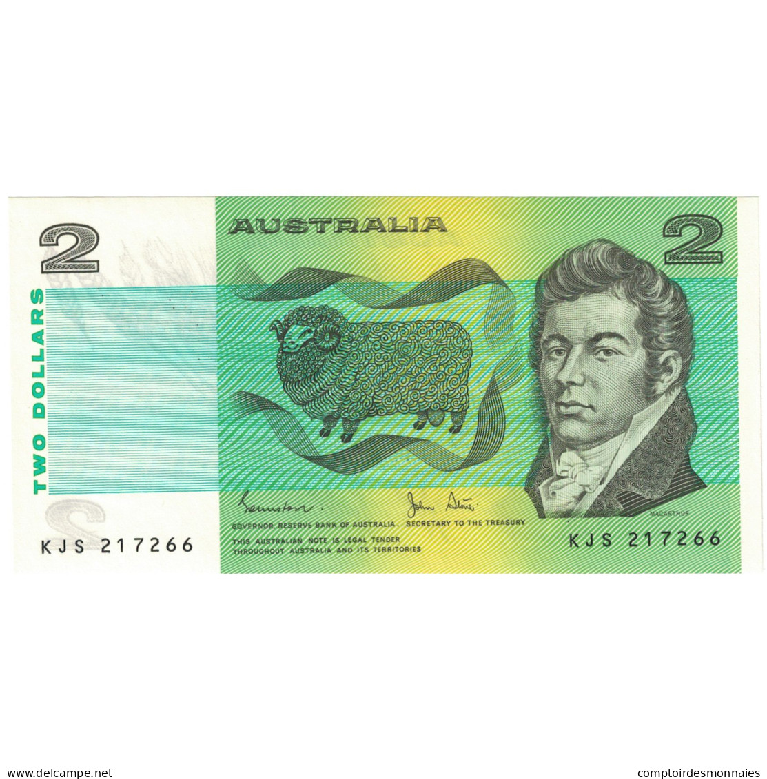 Billet, Australie, 2 Dollars, 1974-85, 1983, KM:43d, SUP - 1974-94 Australia Reserve Bank (papier)