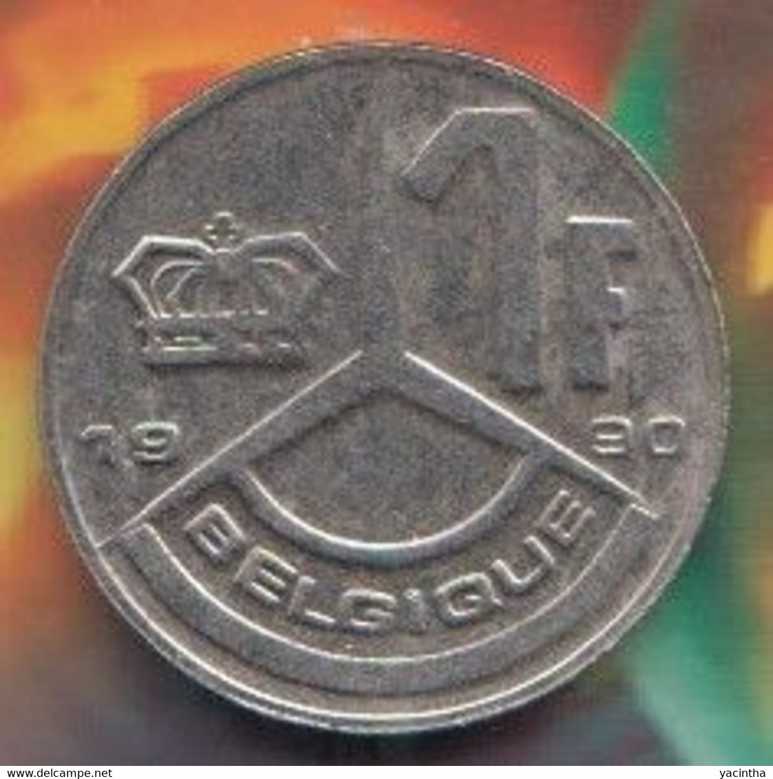 @Y@  België   1 Frank  1980     (4943) - 20 Francs