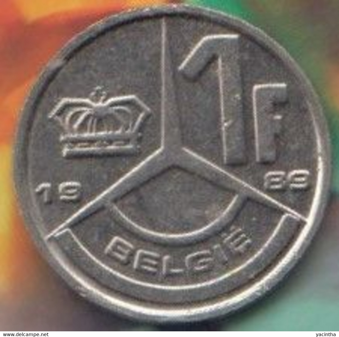 @Y@  België   1 Frank  1989     (4944) - 20 Francs