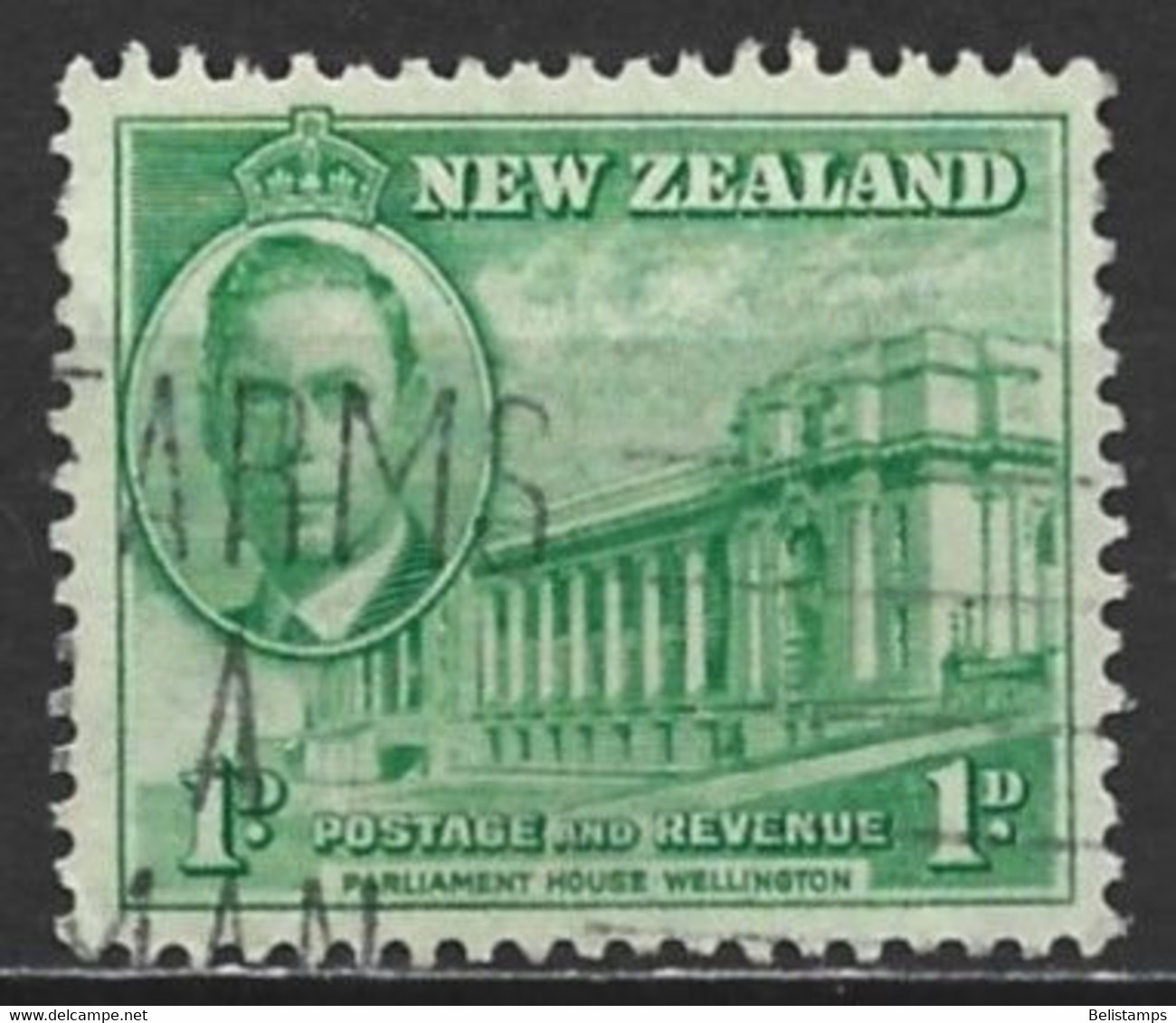 New Zealand 1946. Scott #248 (U) Parliament House, Wellington - Oblitérés