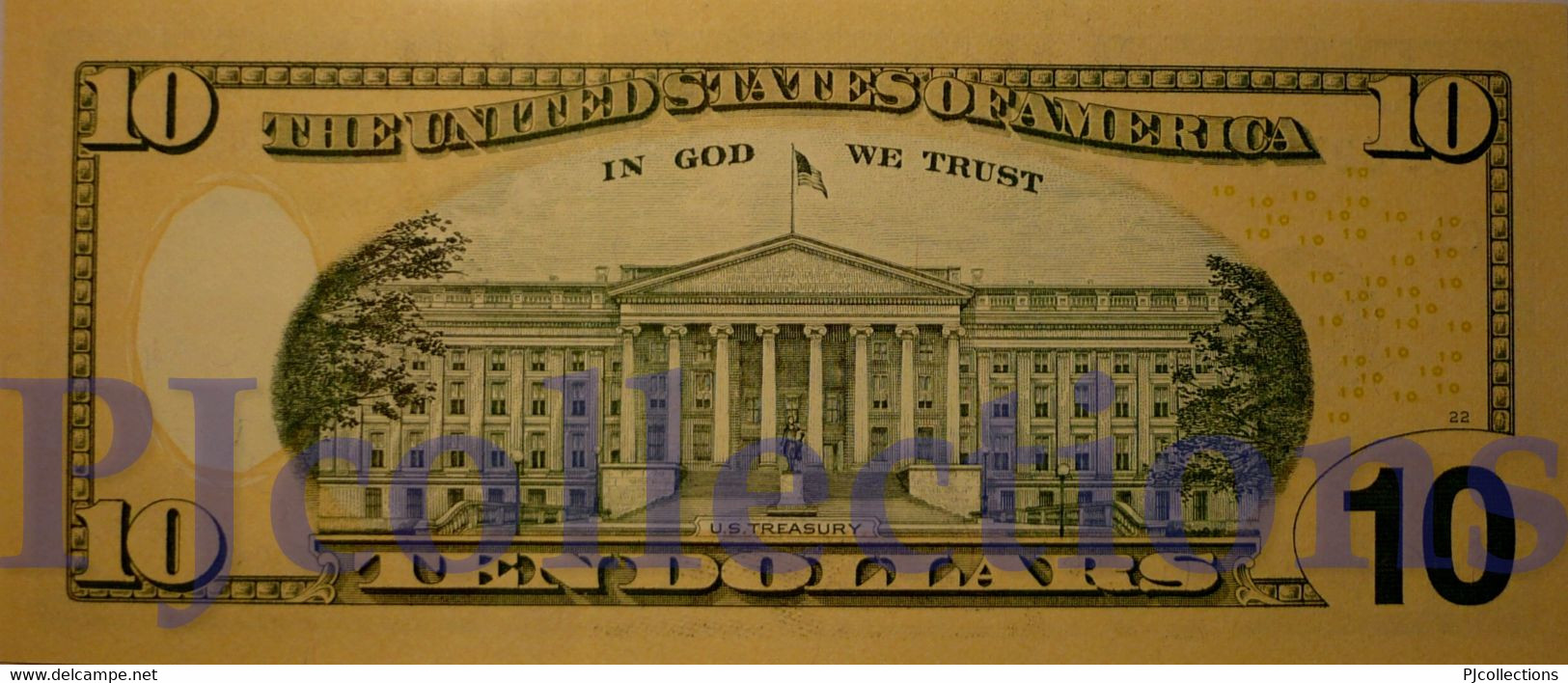 UNITED STATES OF AMERICA 10 DOLLARS 2009 PICK 532 PREFIX "C" UNC - Billetes De La Reserva Federal (1928-...)