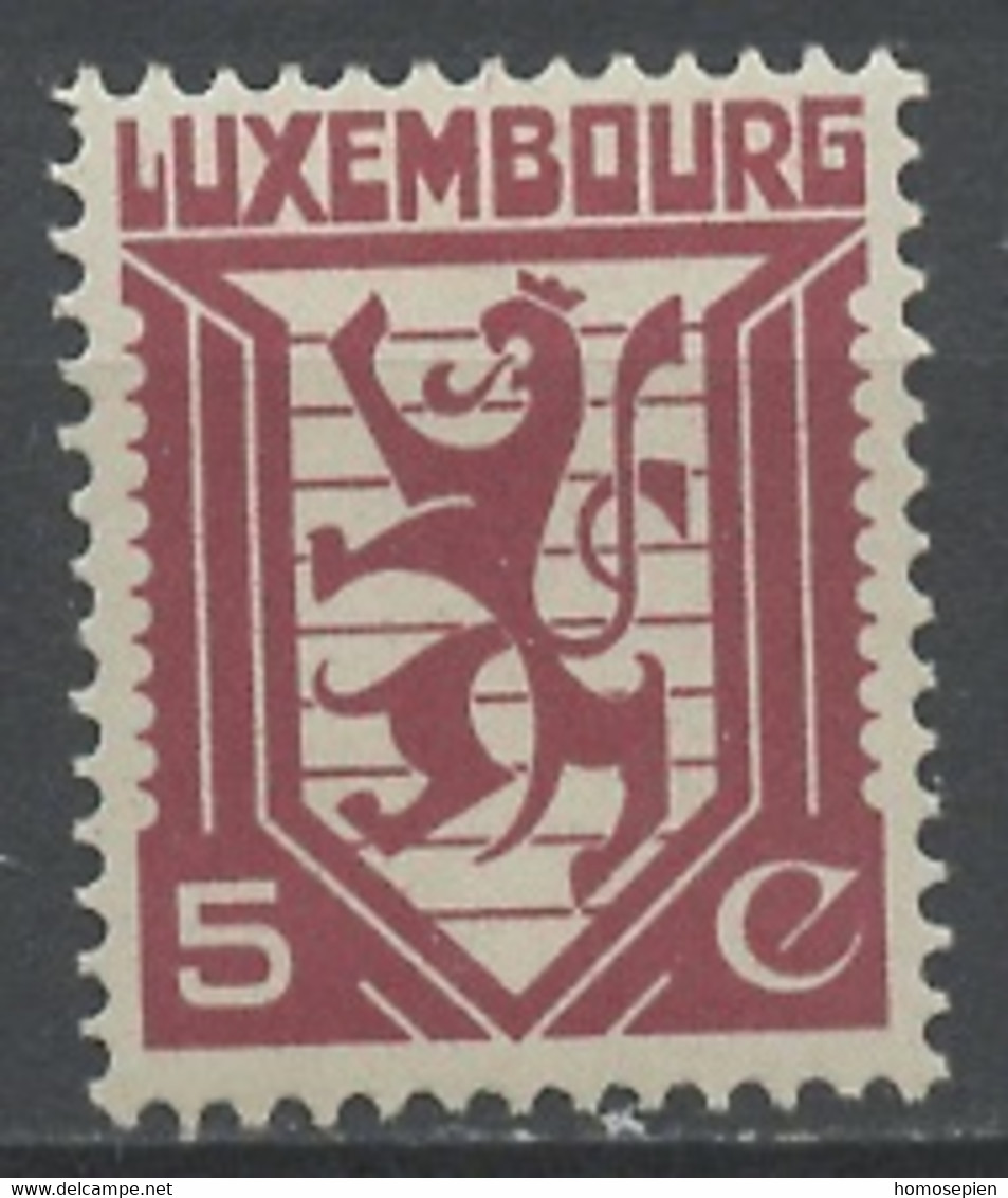 Luxembourg - Luxemburg 1930 Y&T N°231 - Michel N°232 * - 5c Armoirie - 1926-39 Charlotte De Profil à Droite