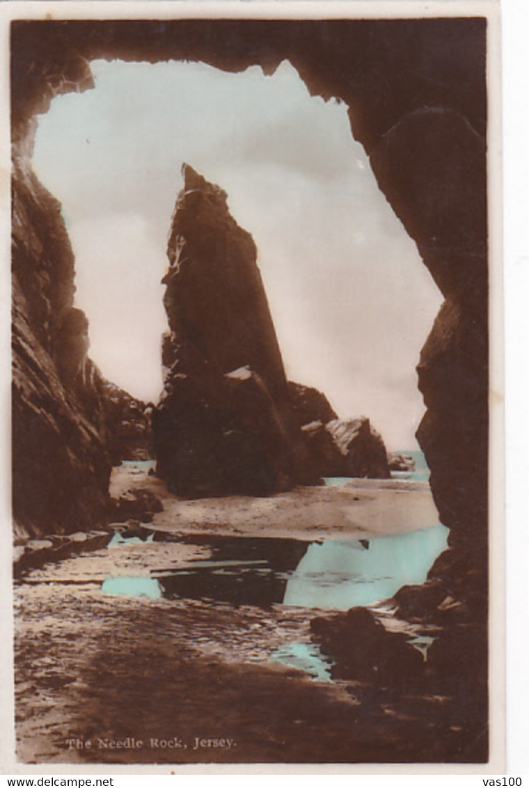 CPA PLEMONT BAY- THE NEEDLE ROCK - Plemont