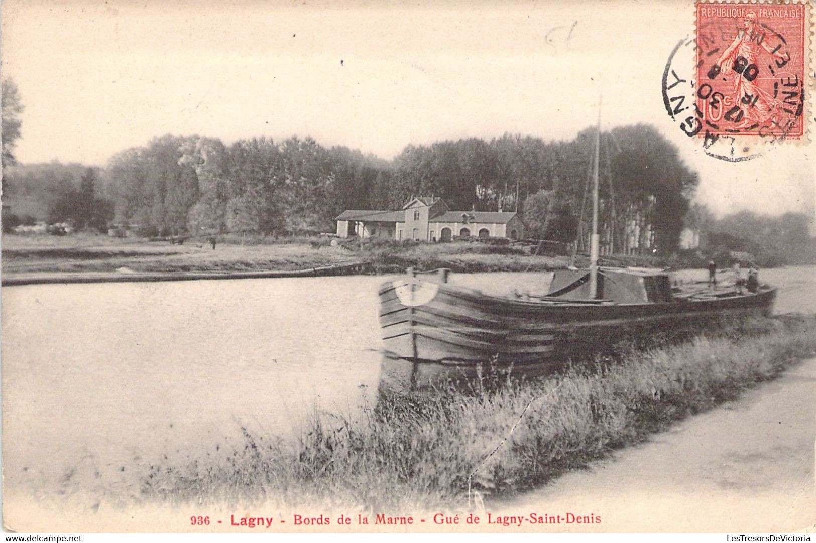 FRANCE - 77 - LAGNY SUR MARNE - Bords De La Marne - Gué De Lagny Saint Denis -  Carte Postale Ancienne - Lagny Sur Marne