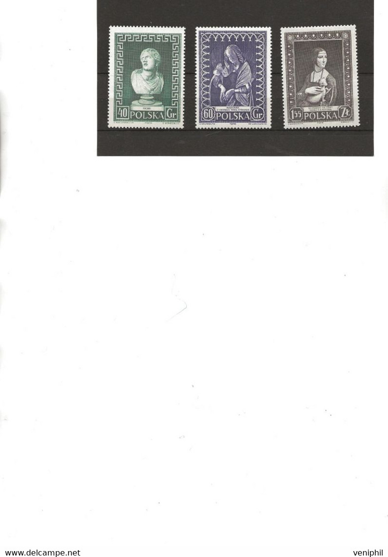 POLOGNE -N°878 A 880 NEUF SANS CHARNIERE - ANNEE 1956 - - Ongebruikt