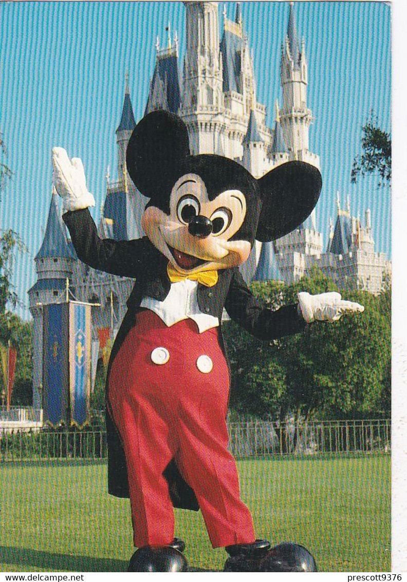Mickey Mouse, Disneyland Florida  - USA - Postcard - Stamped 1990 - Orlando