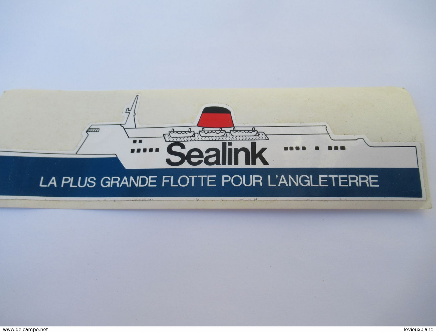 Navigation/Auto-collant Publicitaire Ancien /SEALINK /La Plus Grande Flotte Pour L'Angleterre/Vers 1980-1981     ACOL194 - Stickers