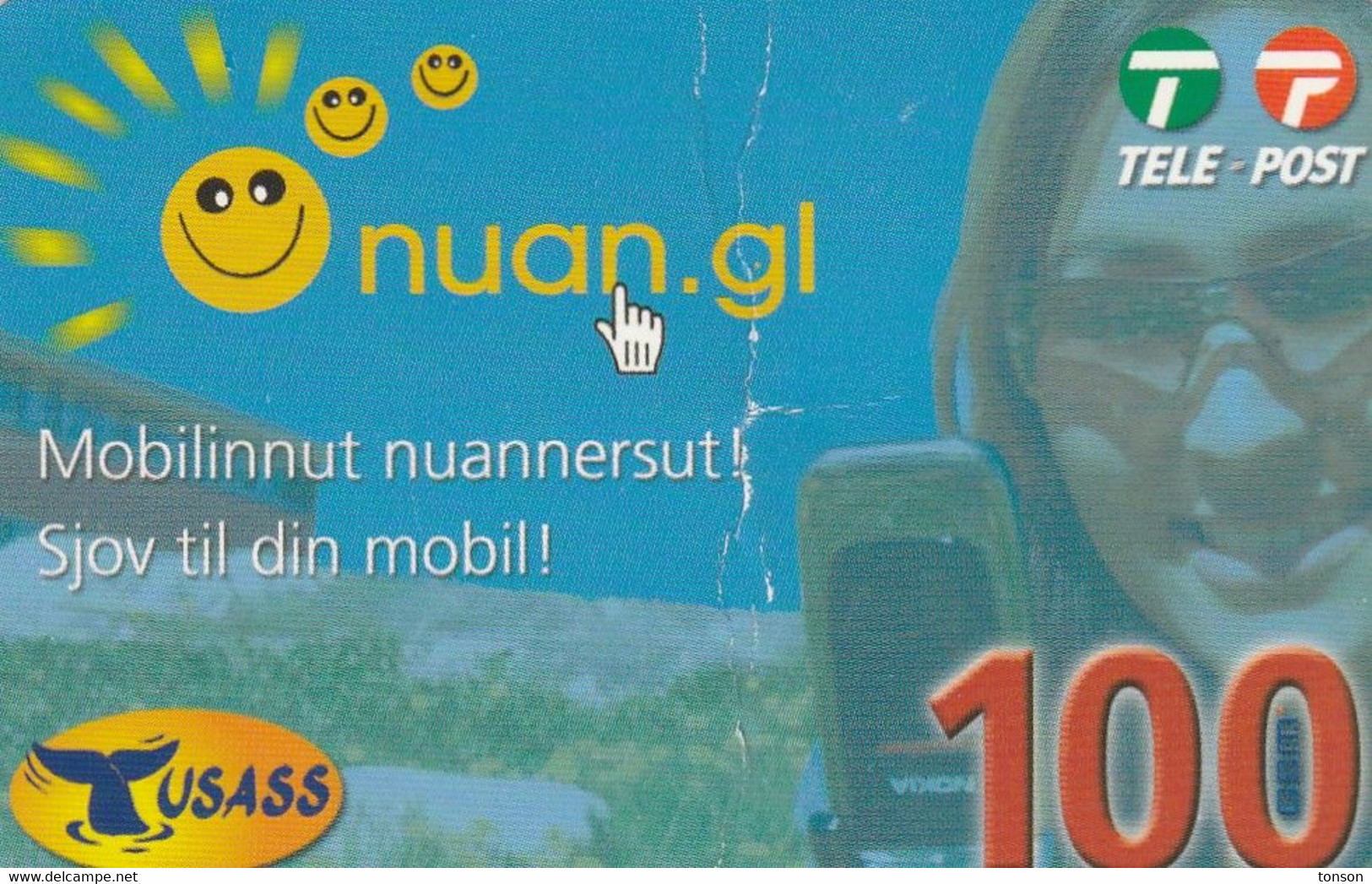 Greenland, PRE-GRL-1009, 100 Kr, Nuan.gl, 2 Scans   Expiry 16-10-2010.      NB : Please Read - Grönland