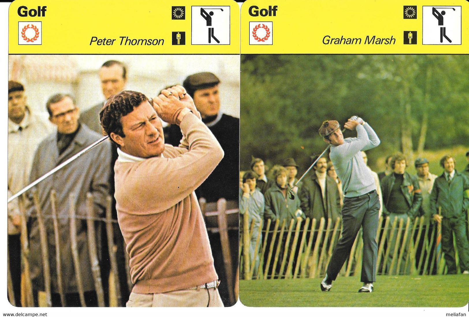 GF1624 - FICHES GOLF - PETER THOMSON - GRAHAM MARSH - Other & Unclassified