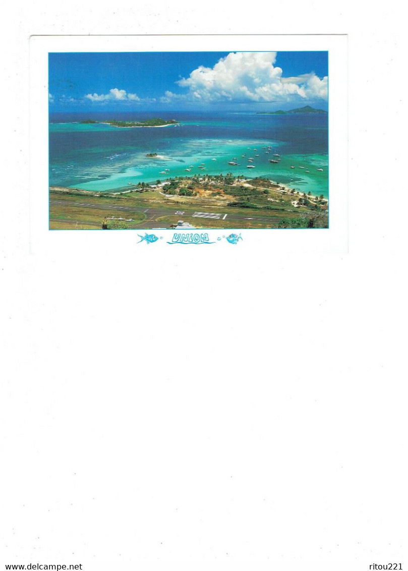 Grande Cpm - Union Île à Saint-Vincent-et-les-Grenadines - 2003 - Piste Avion Bateau - San Vicente Y Las Granadinas