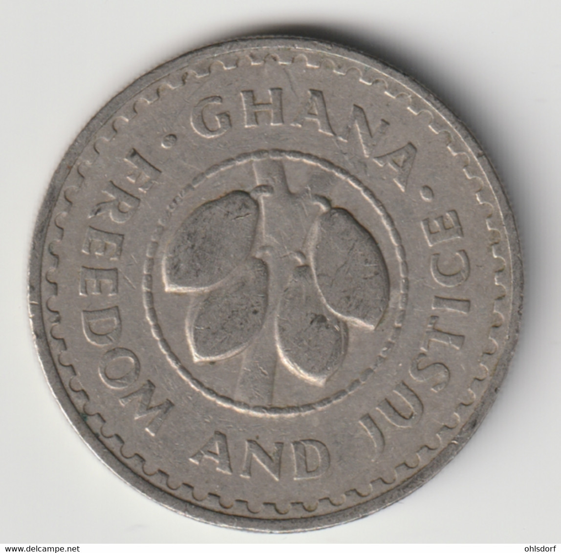 GHANA 1967: 20 Pesewas, KM 17 - Ghana