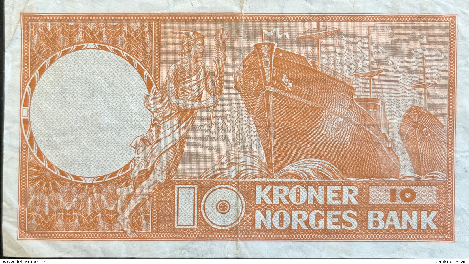 Norway 10 Kroner, P-31d (1969) - Very Fine - Norway