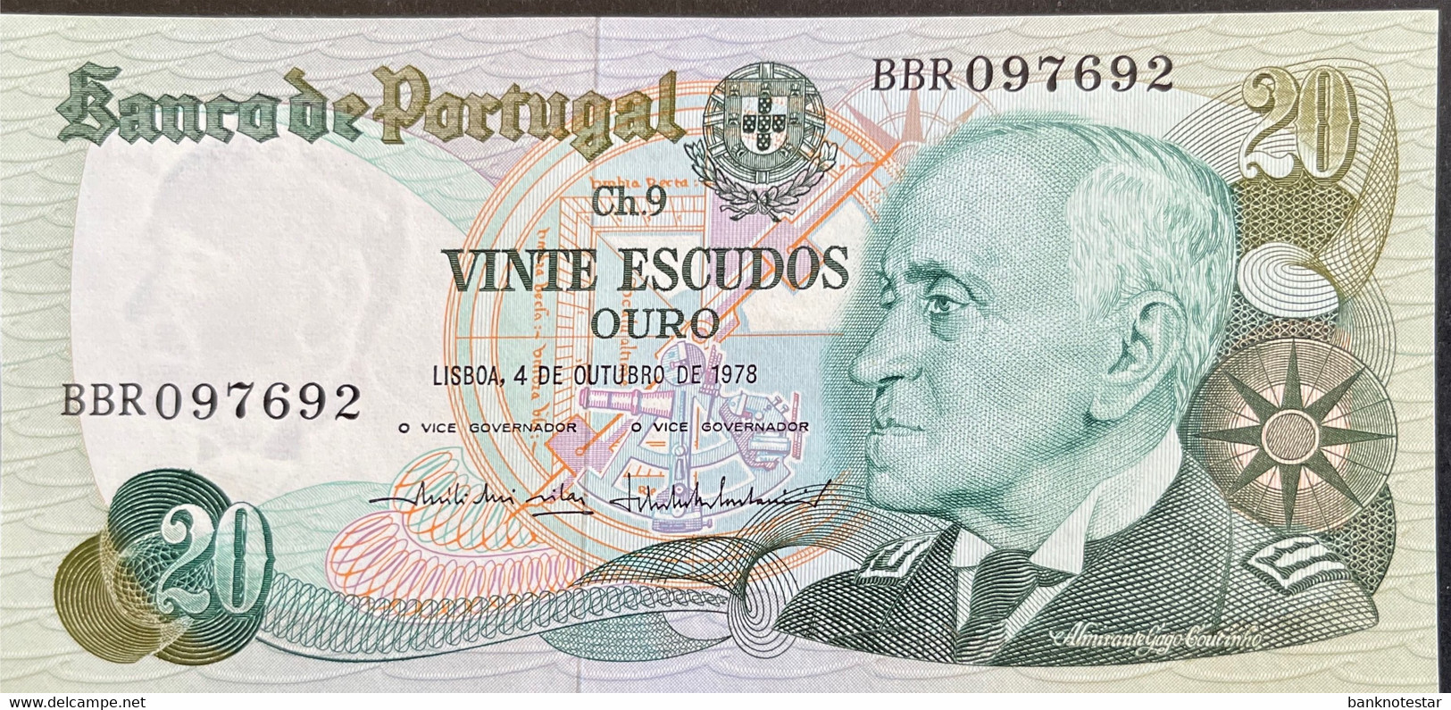 Portugal 20 Escudos, P-176b (04.10.1978) - UNC - Portugal