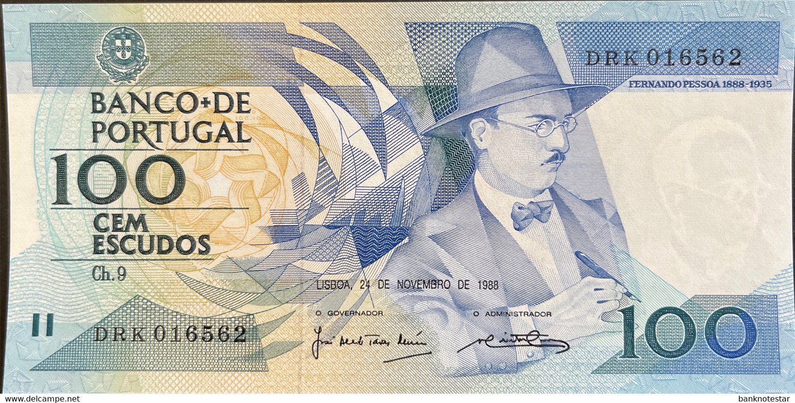 Portugal 100 Escudos, P-179f (24.11.1988) - UNC - Portugal