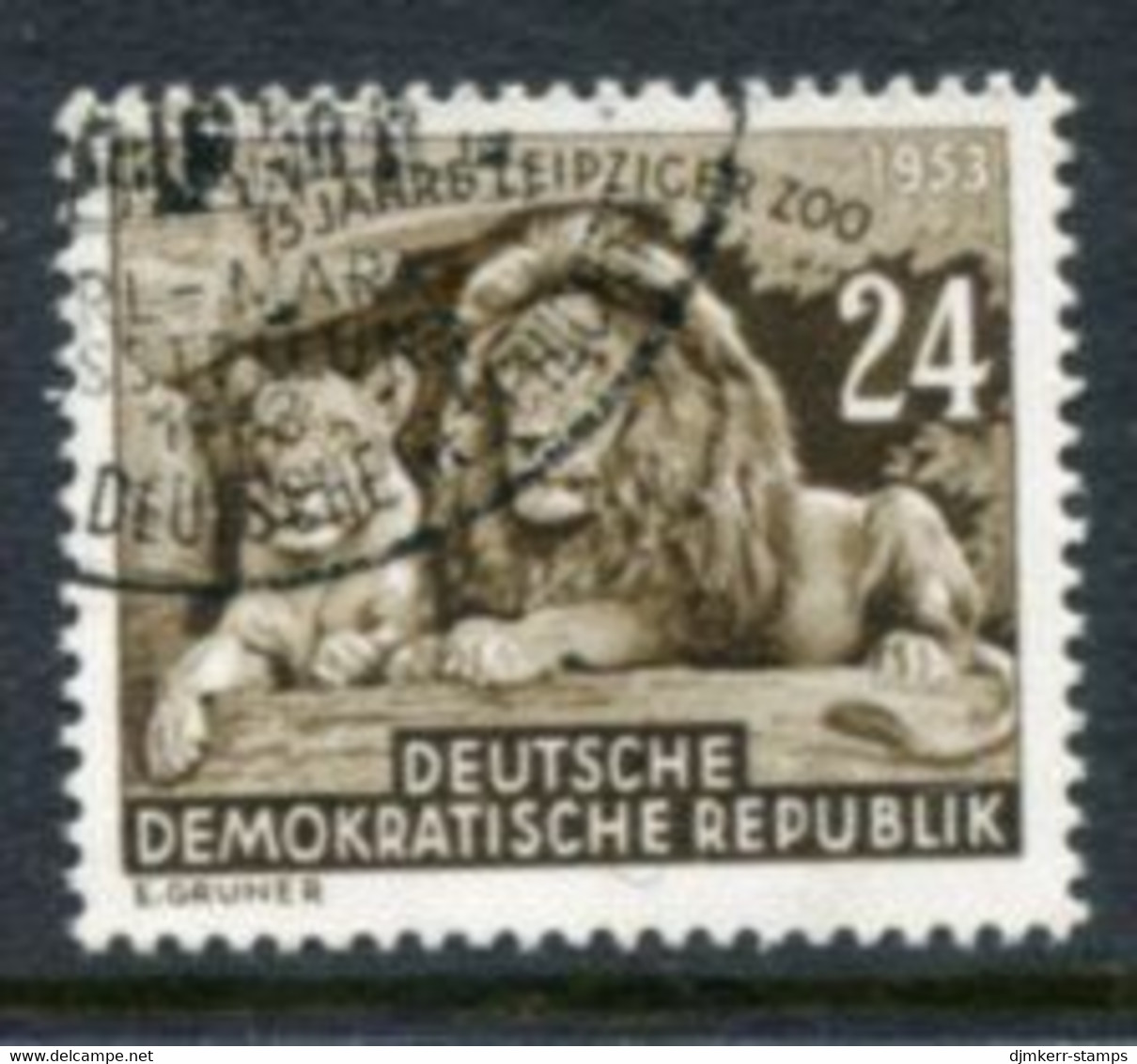 DDR / E. GERMANY 1953 Leipzig Zoo  Used.  Michel  397 - Gebraucht