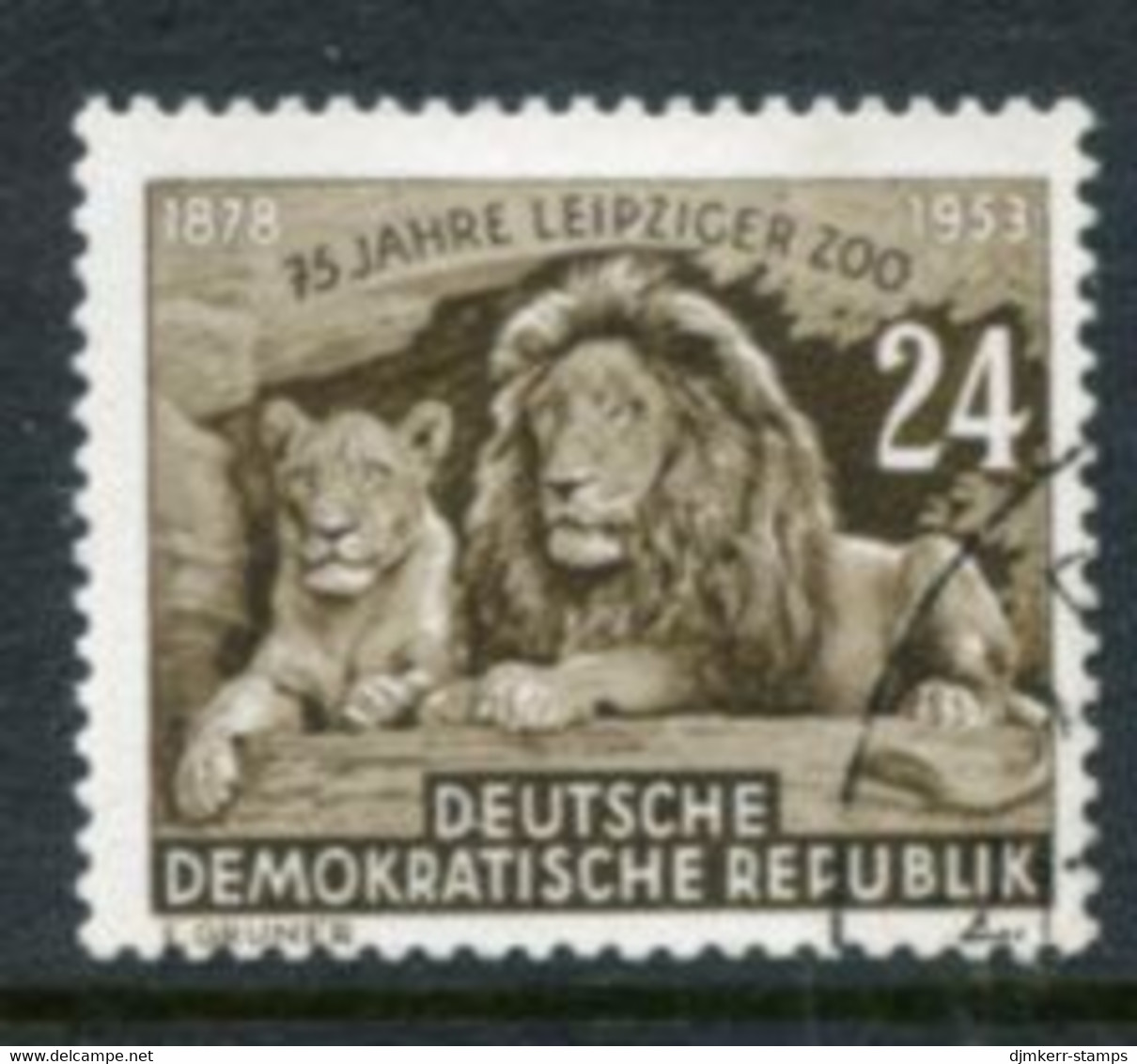 DDR / E. GERMANY 1953 Leipzig Zoo  Used.  Michel  397 - Gebraucht