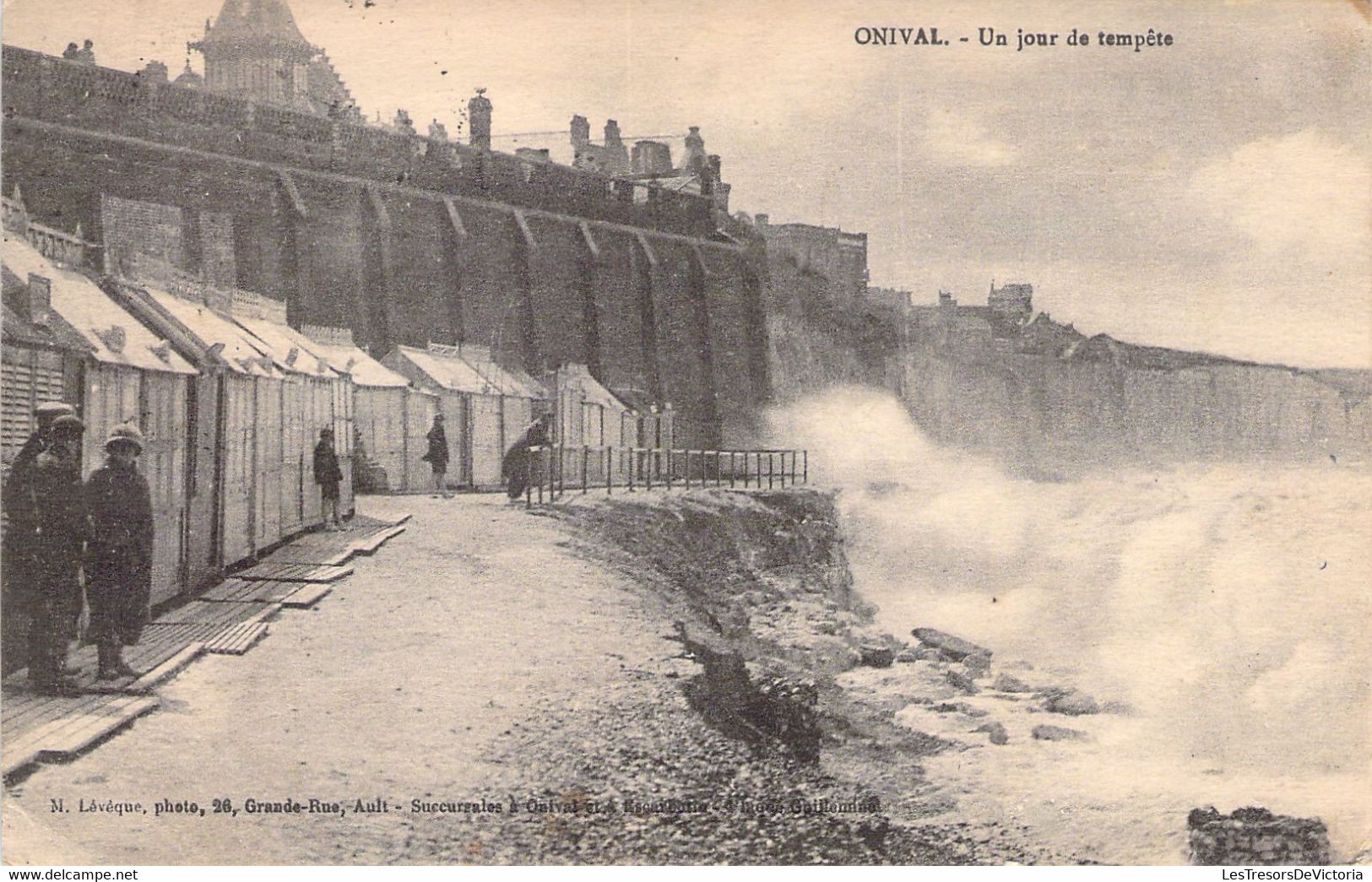 FRANCE - 80 - ONIVAL - Un Jour De Tempête -  Carte Postale Ancienne - Onival