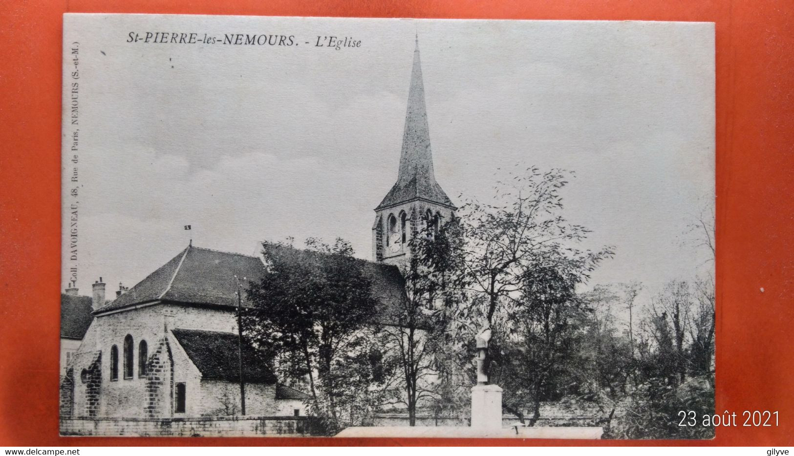 CPA (77) Saint Pierre Les Nemours. L'église.   (X.629) - Saint Pierre Les Nemours