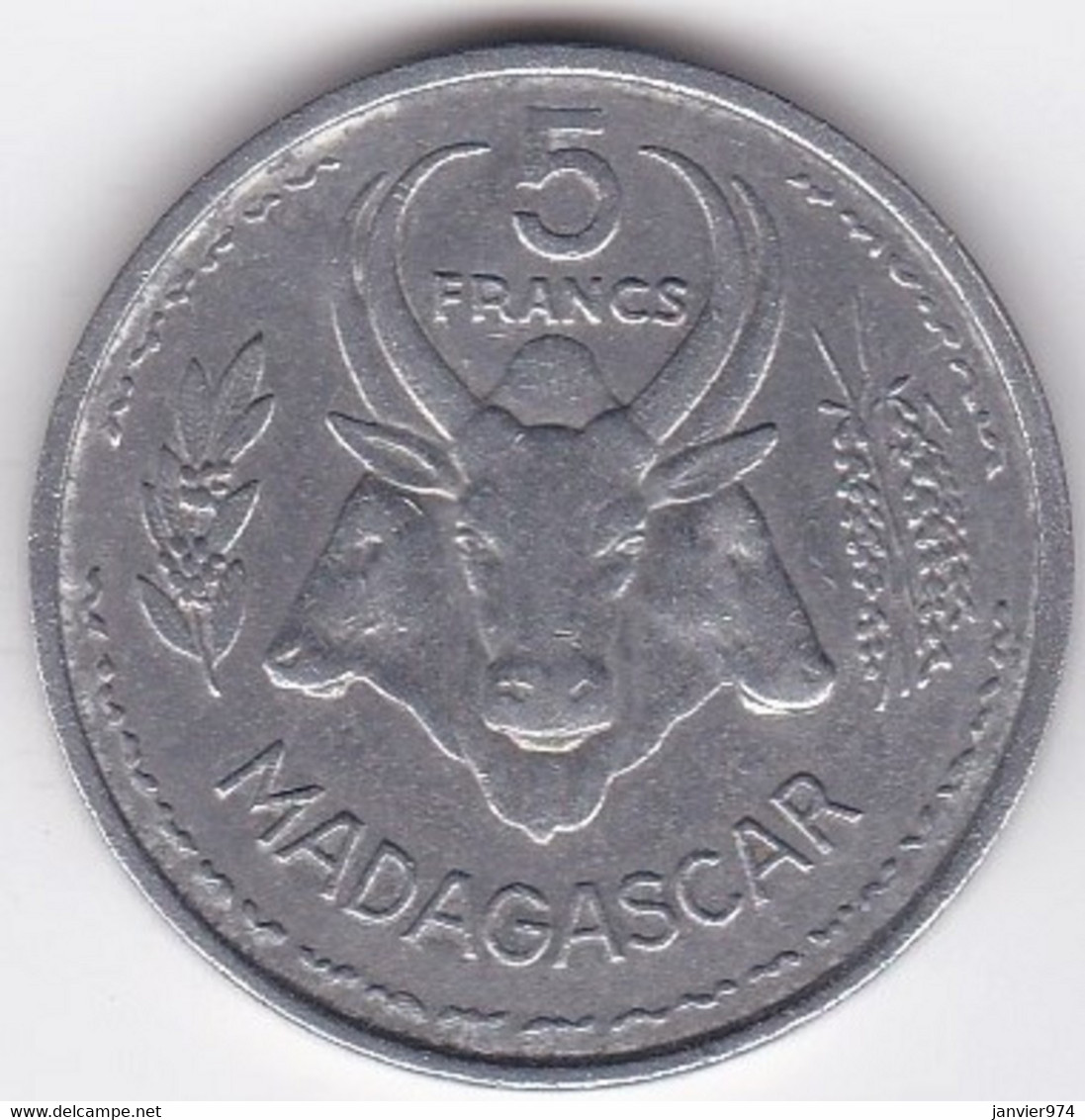 Madagascar , 5 Francs 1953 , En Aluminium , Lec# 106 - Madagascar