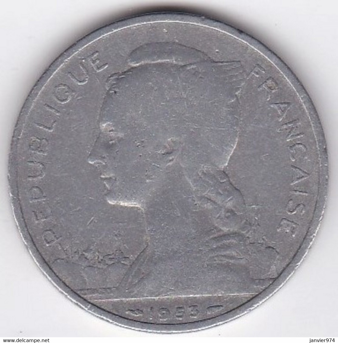 Madagascar , 5 Francs 1953 , En Aluminium , Lec# 106 - Madagaskar