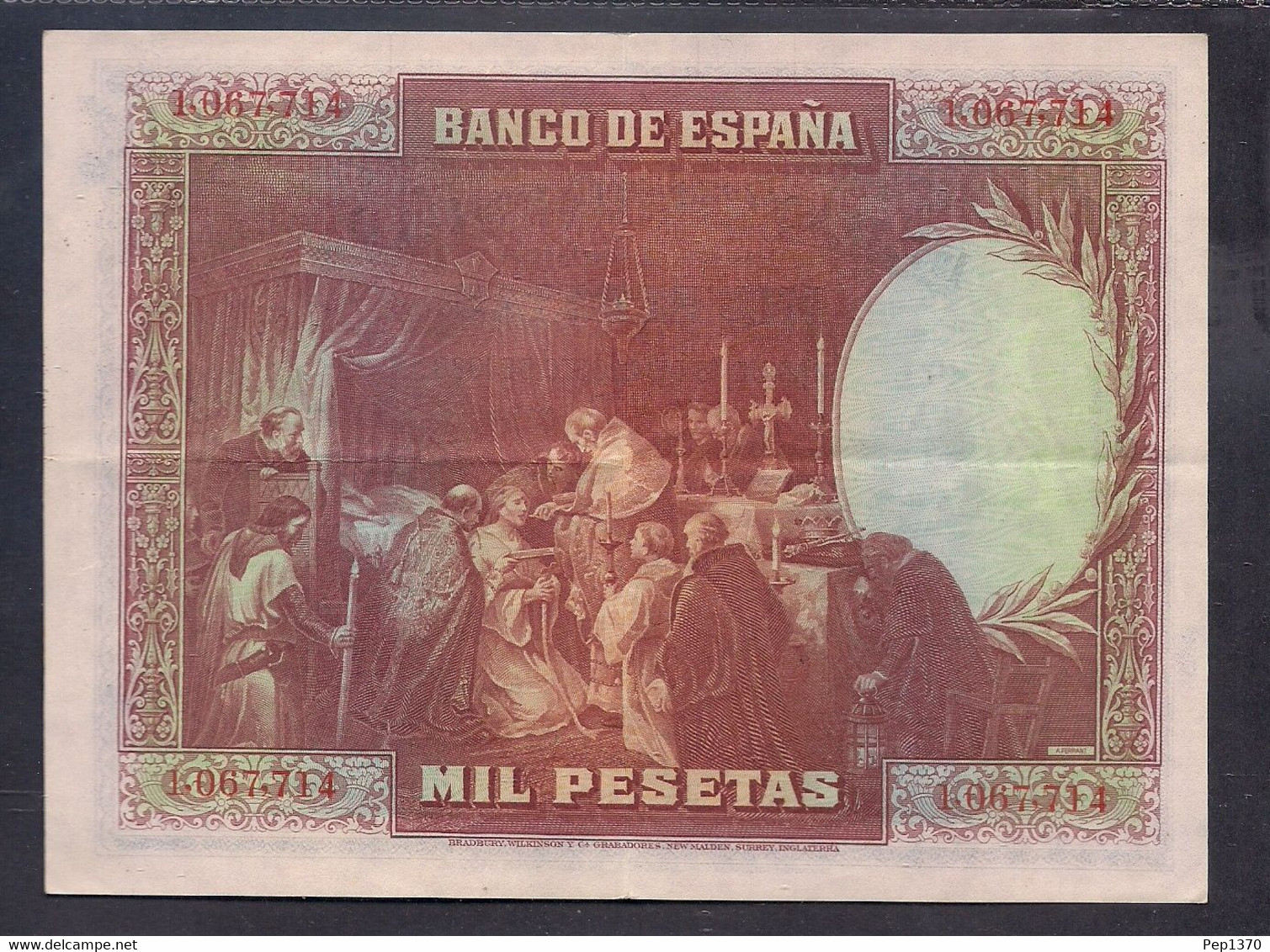 ESPAÑA - BILLETE DE 1000 PESETAS DE 1928 - MUY BIEN CONSERVADO - 1000 Peseten