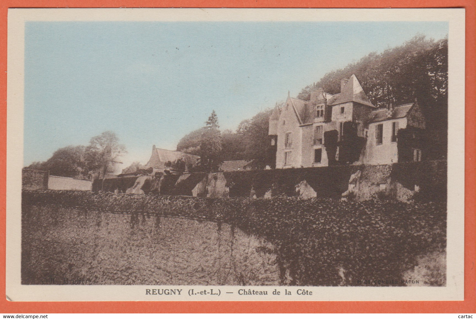 D37 - REUGNY - CHÂTEAU DE LA CÔTE - Carte Colorisée - Reugny