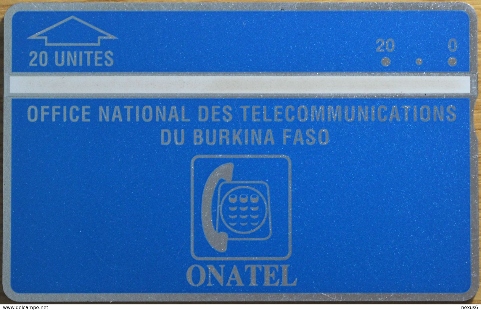 Burkina Faso - Onatel (L&G) - Blue - 105H - 05.1991, 20Units, Mint - Burkina Faso