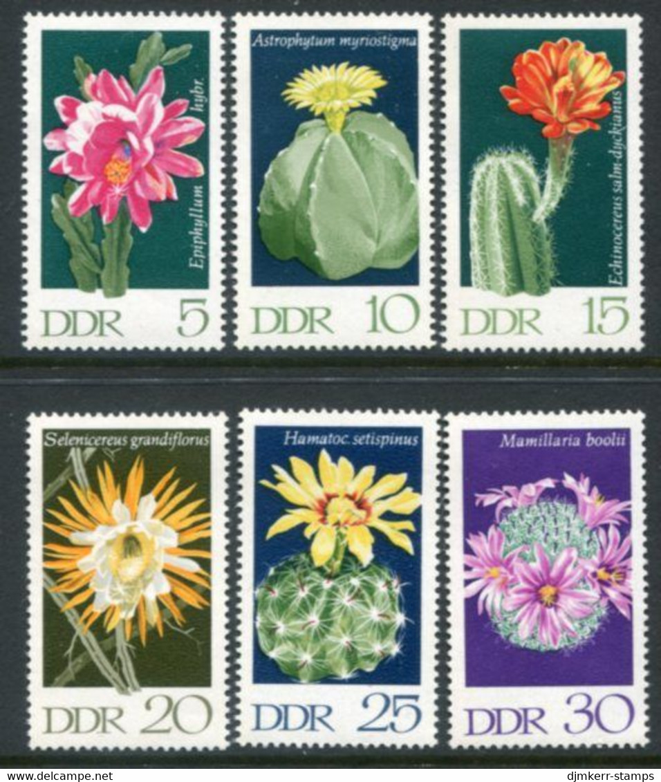 DDR / E. GERMANY 1970 Cacti I MNH / **.  Michel 1625-30 - Unused Stamps