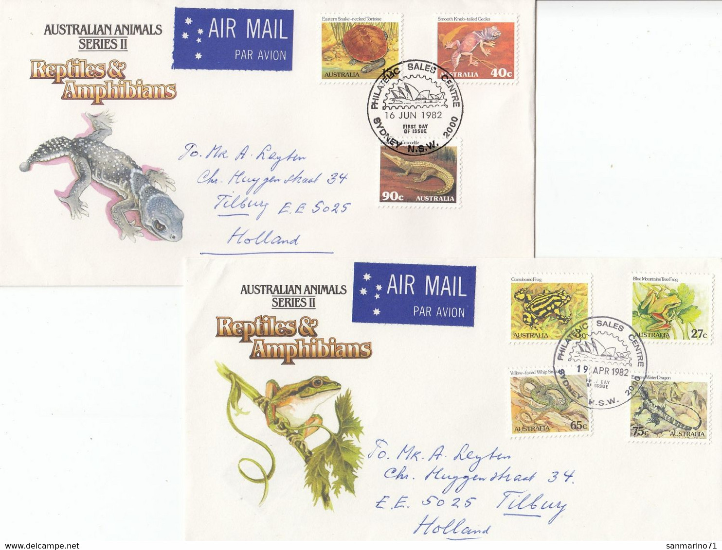 AUSTRALIA FDC 781-787 - Lettres & Documents