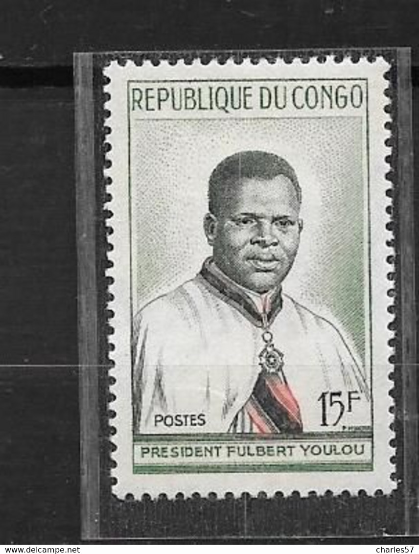 Congo Poste N° 137 ** Abbé Fulbert Youlou - Neufs