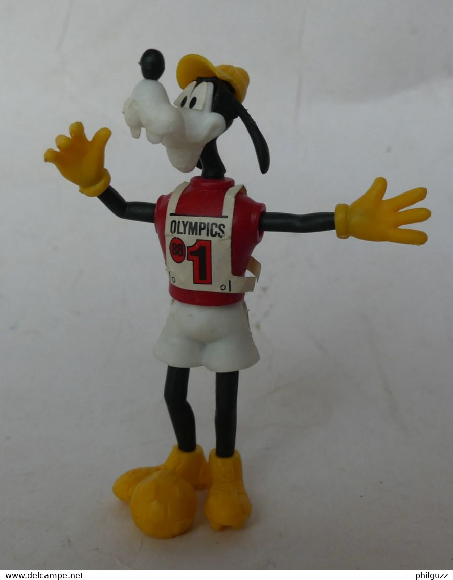 FIGURINE KINDER MONTABLE GOOFY DINGO FOOTBALEUR 1988 Manque 3 Autocollants - Montables